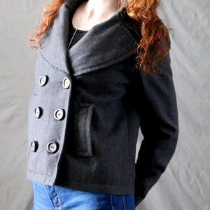 Grey Wool Pea Coat